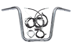 Kit Guidão Seca Sovaco - 16" Pol. Altura - Tubo 1.1/4" Pol. - CROMADO - Harley Davidson - Deluxe (com ABS) - comprar online