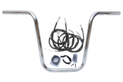 Kit Guidão Seca Sovaco - 16" Pol. Altura - Tubo 1" Pol. - CROMADO - Harley Davidson - Softail FX - comprar online