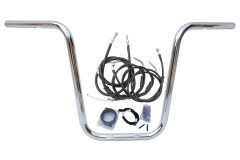 Kit Guidão Seca Sovaco - 15" Pol. Altura - Tubo 1" Pol. - CROMADO - Harley Davidson - Deuce - comprar online