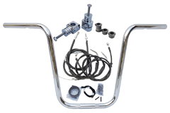 Kit Guidão Seca Sovaco - 14" Pol. Altura - Tubo 1" Pol. - CROMADO - Harley Davidson - Softail FX (com riser) - comprar online