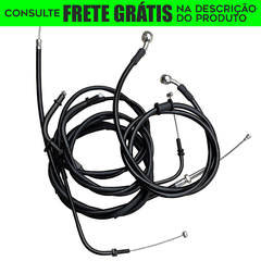 Kit Completo Cabos Comando - 12" Pol. - Guidão Seca Sovaco - Yamaha - Drag Star 650