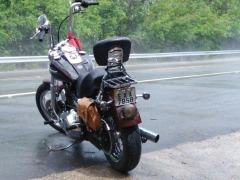 Kit Guidão Seca Sovaco - 15" Pol. Altura - Tubo 1.1/4" Pol. - CROMADO - Harley Davidson - Dyna, Dyna Fat Bob, Dyna Street Bob (com ABS) na internet