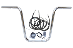 Kit Guidão Seca Sovaco - 12" Pol. Altura - Tubo 1" Pol. - CROMADO - Harley Davidson - Dyna - comprar online