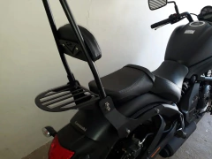 Imagem do Sissy Bar com Easy Rider - Fixo - PRETO - Kawasaki - Vulcan 650