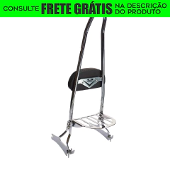 Sissy Bar com Easy Rider - Destacável - CROMADO - Harley Davidson - Dyna Fat Bob (até 2017)