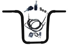 Kit Guidão Seca Sovaco - 14" Pol. Altura - Tubo 1.1/4" Pol. CURVE - PRETO - Harley Davidson - Deluxe 2018+ (com Riser) - comprar online