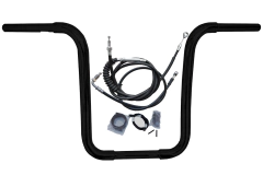 Kit Guidão Seca Sovaco - 15" Pol. Altura - Tubo 1.1/4" Pol. CURVE - PRETO - Harley Davidson - Slim (2018+) - comprar online