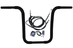 Kit Guidão Seca Sovaco - 14" Pol. Altura - Tubo 1.1/4" Pol. CURVE - PRETO - Harley Davidson - Deluxe (2018+) - comprar online