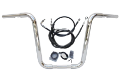 Kit Guidão Seca Sovaco - 18" Pol. Altura - Tubo 1.1/4" Pol. - CROMADO - Harley Davidson - Heritage (2018+) - comprar online