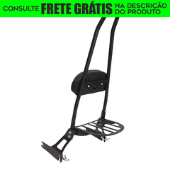 Sissy Bar com Easy Rider - Destacável - PRETO - Harley Davidson - Fat Bob (2018+)
