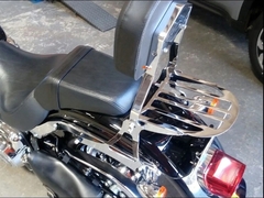 Sissy Bar Destacável - CROMADO - Harley Davidson - Fat Boy (2006-2017) - loja online