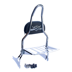 Sissy Bar com Easy Rider - Destacável - CROMADO - Harley Davidson - Fat Boy (2018+) - Ronco V2