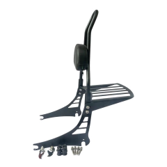 Sissy Bar com Easy Rider - Destacável - PRETO - Harley Davidson - Fat Boy (2018+) - Ronco V2