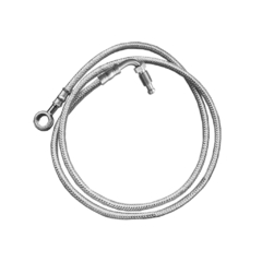 Flexível de Freio em Aeroquip Cromado (ABS) - Guidão 16" Pol. - Harley Davidson - Fat Bob (2018+) - comprar online
