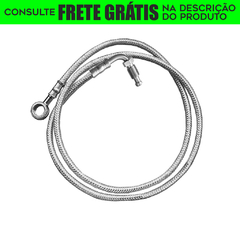 Flexível de Freio em Aeroquip Cromado (ABS) - Guidão 15" Pol. - Harley Davidson - Street Bob (2018+)