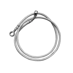 Flexível de Freio em Aeroquip Cromado - Guidão 12" Pol. - Harley Davidson FX (sem ABS) - comprar online