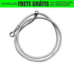 Flexível de Freio em Aeroquip Cromado (ABS) - Guidão 12" Pol. - Harley Davidson - Breakout