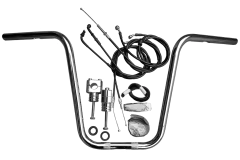 Kit Guidão Seca Sovaco - 14" Pol. Altura - Tubo 1" Pol. - CROMADO - Honda - Shadow 750 - comprar online