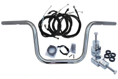 Imagem do Kit Guidão Seca Sovaco - Tubo 1" Pol. - CROMADO - Honda - Shadow 750