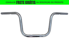Guidão Seca Sovaco - 10" Pol. Altura - Tubo 1" Pol. - CROMADO - Yamaha - Midnight Star 950