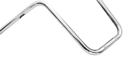 Guidão Seca Sovaco - 14" Pol. Altura - Tubo 1" Pol. - CROMADO - Yamaha - Midnight Star 950 - Ronco V2