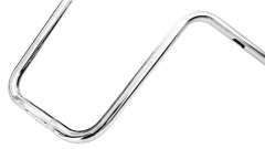 Imagem do Guidão Seca Sovaco - 10" Pol. Altura - Tubo 1" Pol. - CROMADO - Yamaha - Midnight Star 950