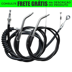 Kit Cabos Comando - 16" Pol. - Guidão Seca Sovaco - Harley Davidson - Sportster 883/1200/48/Roadster