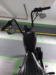 Guidão Seca Sovaco - 12" Pol. Altura - Tubo 1.1/4" Pol. - PRETO - Harley Davidson - loja online