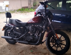 Kit Guidão Seca Sovaco - 12" Pol. Altura - Tubo 1" Pol. - PRETO - Harley Davidson - Sportster 883/1200/48/Roadster (com ABS) - comprar online