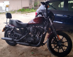 Kit Guidão Seca Sovaco - 16" Pol. Altura - Tubo 1" Pol. - PRETO - Harley Davidson - Sportster 883/1200 - comprar online