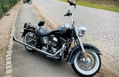 Kit Guidão e Cabos CROMADOS - Seca Sovaco - 18" Pol. Altura - Tubo 1.1/4" Pol. - Harley Davidson - Deluxe 2018+ (com Riser)