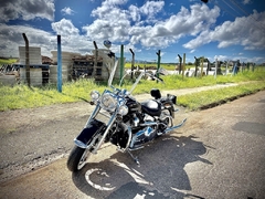 Kit Guidão e Cabos CROMADOS - Seca Sovaco - 16" Pol. Altura - Tubo 1.1/4" Pol. - Harley Davidson - Deluxe (com Acelerador Eletrônico) - Ronco V2