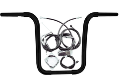 Kit Guidão Seca Sovaco - 14" Pol. Altura - Tubo 1.1/4" Pol. CURVE - PRETO - Harley Davidson - Deluxe - comprar online