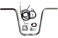 Kit Guidão Seca Sovaco - 12" Pol. Altura - Tubo 1" Pol. - CROMADO - Yamaha - Drag Star 650 - comprar online