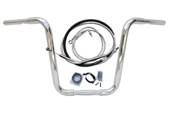 Kit Guidão e Cabos CROMADOS - Seca Sovaco - 14" Pol. Altura - Tubo 1.1/4" Pol. - Harley Davidson - Heritage (2018+) - comprar online