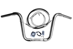 Kit Guidão e Cabos CROMADOS - Seca Sovaco - 12" Pol. Altura - Tubo 1.1/4" Pol. - Harley Davidson - Breakout (2018+) - comprar online