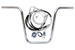 Kit Guidão e Cabos CROMADOS - Seca Sovaco - 14" Pol. Altura - Tubo 1" Pol. - Harley Davidson - Softail FX (Sem ABS) - comprar online