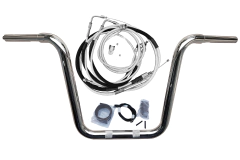 Kit Guidão e Cabos CROMADOS - Seca Sovaco - 12" Pol. Altura - Tubo 1.1/4" Pol. - Harley Davidson - Fat Boy (com ABS) - comprar online