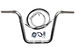 Kit Guidão e Cabos CROMADOS - Seca Sovaco - 12" Pol. Altura - Tubo 1.1/4" Pol. - Harley Davidson - Breakout (2018+) - comprar online