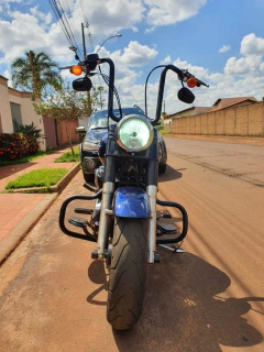 Kit Guidão Seca Sovaco - 15" Pol. Altura - Tubo 1.1/4" Pol. CURVE - PRETO - Harley Davidson - Fat Boy - loja online