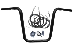 Kit Guidão Seca Sovaco - 12" Pol. Altura - Tubo 1.1/4" Pol. - PRETO - Harley Davidson - Fat Boy (com ABS) - comprar online