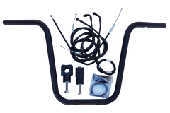 Kit Guidão Seca Sovaco - 16" Pol. Altura - Tubo 1" Pol. - PRETO - Honda - Shadow 600 - comprar online