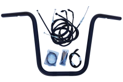 Kit Guidão Seca Sovaco - 12" Pol. Altura - Tubo 1" Pol. - PRETO - Yamaha - Drag Star 650 - comprar online