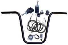 Kit Guidão Seca Sovaco - 16" Pol. Altura - Tubo 1" Pol. - PRETO - Harley Davidson - Softail FX (com riser) - comprar online