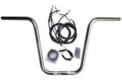 Kit Guidão Seca Sovaco - 18" Pol. Altura - Tubo 1" Pol. - CROMADO - Yamaha - Midnight 950 - comprar online