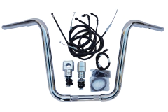 Kit Guidão Seca Sovaco - 14" Pol. Altura - Tubo 1.1/4" Pol. - CROMADO - Honda - Shadow 750 - comprar online