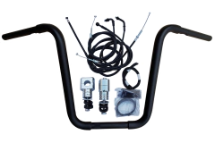 Kit Guidão Seca Sovaco - 14" Pol. Altura - Tubo 1.1/4" Pol. - PRETO - Honda - Shadow 600 - comprar online