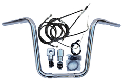 Kit Guidão Seca Sovaco - 12" Pol. Altura - Tubo 1.1/4" Pol. - CROMADO - Kawasaki - Vulcan 900 Custom (com riser) - comprar online