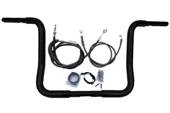 Kit Guidão Seca Sovaco - 14" Pol. Altura - Tubo 1.1/4" Pol. - PRETO - Harley Davidson - Electra Glide (2008-2013) - comprar online