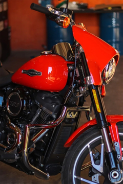 Mata cachorro/Protetor de Motor - Asa - CROMADO - Harley Davidson - Dyna (Até 2017) na internet